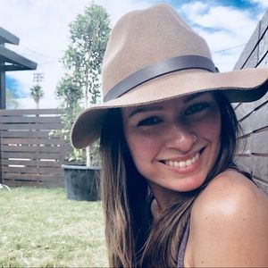 Brown boho floppy fedora